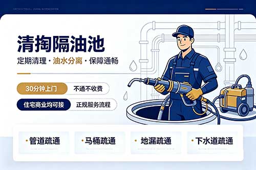 政务清掏隔油池