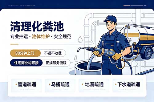 政务清理化粪池
